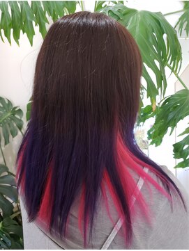 髪こうぼう パープル&ピンク