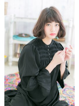 ミック 日暮里店(miq) Aラインで清楚感ガーリー♪くせ毛風耳かけフリンジウェーブb