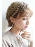 大人可愛い20代30代40代ベージュカラー小顔ボブ丸み