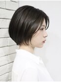 前髪なしでも似合わせ大人ショート　ショートヘア/銀座駅