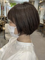 グラッシー センター北店(GLASSI)&nbsp;ショートボブ【白髪ぼかし】ショコラアッシュ★ヘルシースタイル