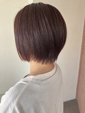 【石橋/ショート】髪質改善　白髪ぼかしハイライト、ヘアカラー