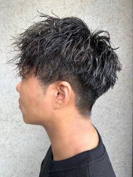 ラギッド 大野城店(RUGGED) メンズマッシュパーマ ツイストスパイラル ビジネススタイル