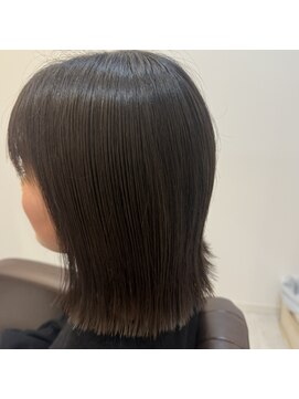 ヘアーマルシェ(hair marche) 切りっぱなし×外ハネ