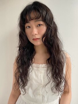 トナリ(tonari) ニュアンスパーマ 顔周りレイヤー 前髪カット【鹿児島中央】