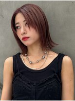 トリッカ シブヤ(TRICCA SHIBUYA)&nbsp;ボブ/切りっぱなし/暖色カラー/こなれミディ/イメチェン/前髪