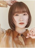 顔まわりレイヤーボブ