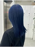 JILL STUDIO ダークブルー/美髪ストレート/艶髪