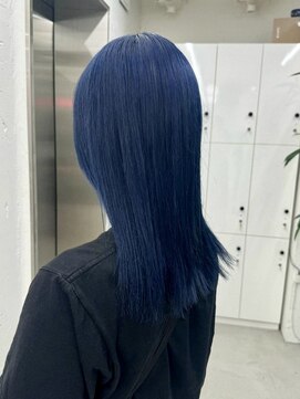 ジルスタジオ(JILL STUDIO) JILL STUDIO ダークブルー/美髪ストレート/艶髪