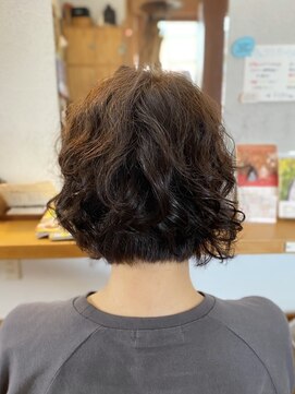 ギャロップヘアー デジタルパーマ×ベージュカラー