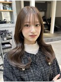 新潟/万代 顔まわりから可愛いレイヤーチョコグレージュ