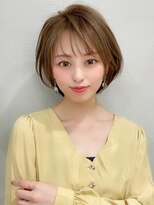 アフロート エル 大阪(AFLOAT L) 大人可愛い/耳かけショートボブ/メルティカラー/似合わせカット