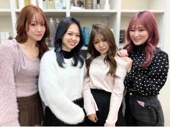 あるじゃんすー 渋谷店の写真/女性スタイリスト在籍☆女性ならではの目線でアナタに似合う"可愛い"をご提案♪[シールエクステ50枚¥6998]