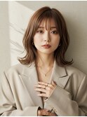 イメチェン/美髪/外ハネボブ/ワイドバング/髪質改善/縮毛矯正