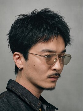 フィフス 天神大名(fifth) 福岡大名メンズパーマスパイキーショートスパイラルパーマ30代