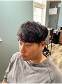 スペインカール/スパイキーショート/ブルーブラック/柏