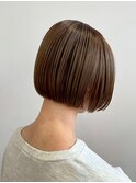 ショート/ボブ/マロンベージュ