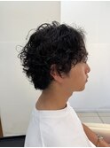 メンズパーマ/シャドウパーマ／波巻きツイストスパイラルパーマ