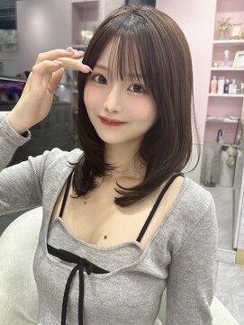 アディション 新宿(ADITION) 新宿人気No1!顔周り艶カット×似合わせカラー髪質改善/新宿k