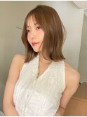ボブ/ショート/レイヤーカット/顔まわり/白髪ぼかし/ハイライト