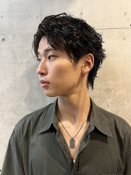 サロンリベルテ(salon Liberte) 学生にも◎黒髪×ゆる束感のシャドウパーマで自然に垢抜け