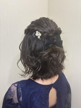 ハーフアップアレンジ