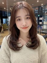 ケーツー心斎橋 クイーンズガーデン バイ ケーツー(K two QUEEN'S GARDEN by K two)&nbsp;顔周りレイヤー/ハッシュカット/チャイミルクティーカラー