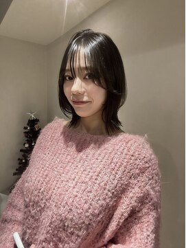 レイヤーボブ　顔周りカット