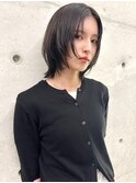 ハイレイヤーウルフ20代30代40代くびれヘアダークグレージュ
