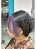 ショート×インナーカラー
