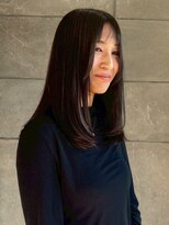 ディスコネクト(DISCO-N-NECT) 顔周りカット 黒髪 顔周りレイヤー 髪質改善 20代 艶髪