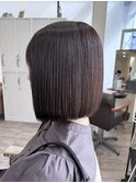 切りっぱなしボブ/極上髪質改善【美髪】【イメチェン】
