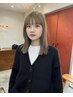 【新規】カット+ブリーチ+透明感カラー ¥17000