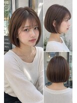 ワゴンバイアフロート(Wagon by afloat)&nbsp;顔まわりレイヤー×大人可愛い丸みボブ/10代20代30代/豊島区池袋