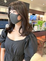 アトレ 福岡大名店(attrait)&nbsp;透明感あるグレージュ×ミディアムの大人っぽい上質スタイル