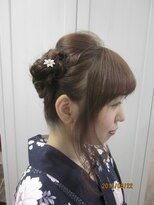 エムスリーディーサロン アクトヘアー(M3D Act Hair)&nbsp;【Act-Hair】浴衣着付け＆編み込みアレンジ☆