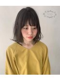 レイヤーボブ×シルバーアッシュ