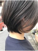 ローウエイトショート_ワンサイドショートことりベージュ