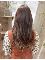 マノハル(MANOHARU)&nbsp;【わだロング】フレンチガーリー暖色系カラーオレンジベージュ