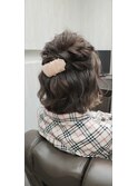 ハーフアップ