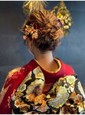 【札幌　ヘアセット（編み込み多めアップスタイル）】