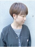 【morio成増/ムラマツ】大人かわいい前髪ショートボブベージュ