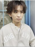 シースルーバングマッシュ