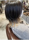 ダークアッシュ×金髪 ウルフイメチェン