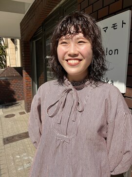 ハマモト 前髪パーマ