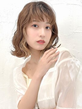 ラフィス ヘアー ピア― 高知店(La fith hair peer) 【La fith】ぱつっとボブ×ふんわりウェーブ