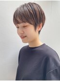 前髪ピンクベージュマチルダボブ【錦糸町/ショート】