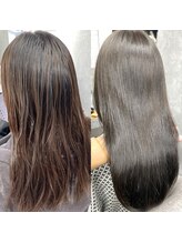 髪質改善カラー2  [千葉/ブリーチなし/髪質改善カラー/髪質改善/ヘッドスパ/縮毛矯正］