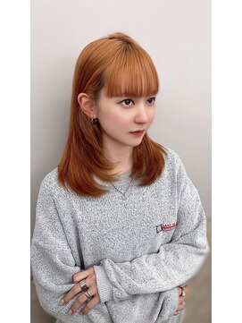 サンド 鹿児島中央(sand) 黒髪/グレーベージュ/レイヤーロング/前髪パーマ[鹿児島中央駅]