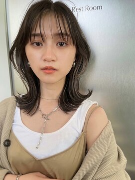 サイン 渋谷(SIGN) 切りっぱなしボブエアリーロングピンクブラウンベリーショート